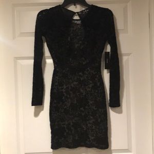 Black lace dress